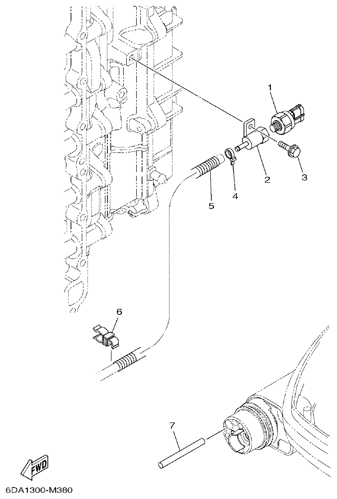 Yamaha F200FET, FL200FET OPTIONAL PARTS 1 parts diagram